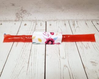 Couvre bâton glacé Taille & Retailles en tissu Fleuri