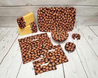 Ensemble de produits Taille & Retailles restants 2025-01 en tissu Café