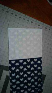 Tu peux utiliser un mouchoir de papier comme patron de coupe