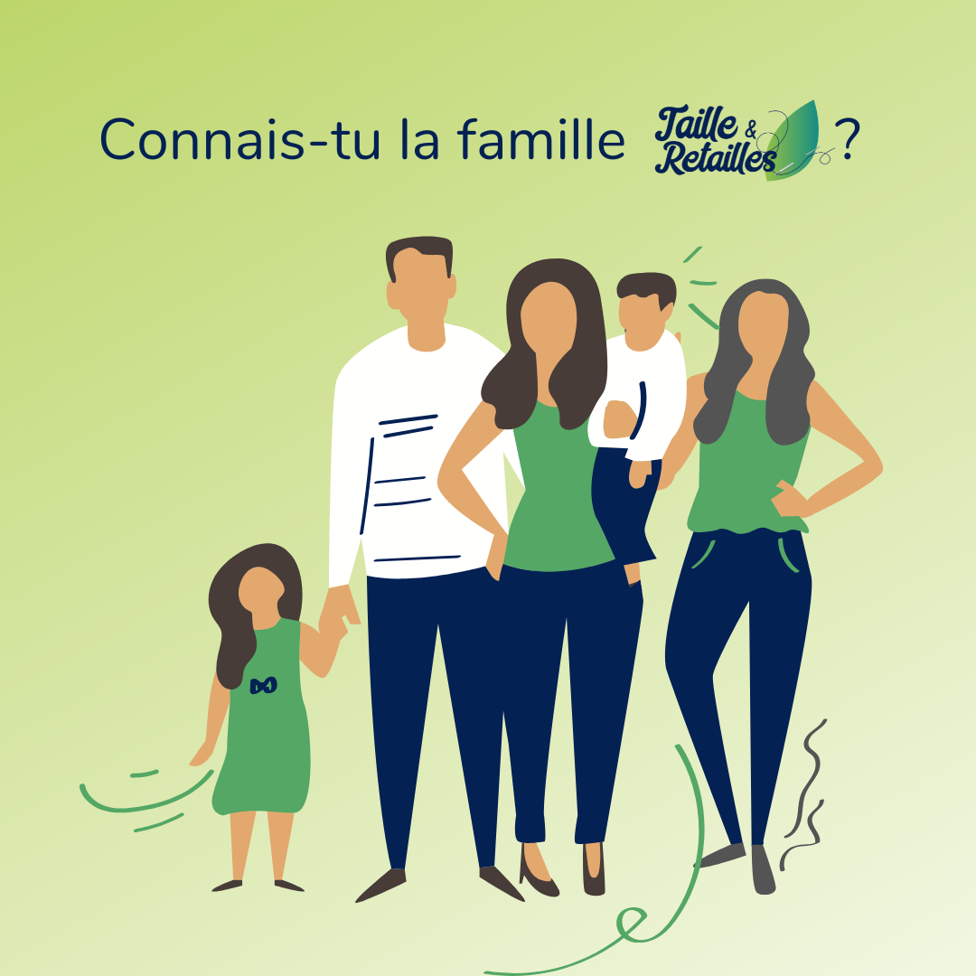 La famille écolo idéale de Taille & Retailles : Stéphanie, Maxime et Jeanne
