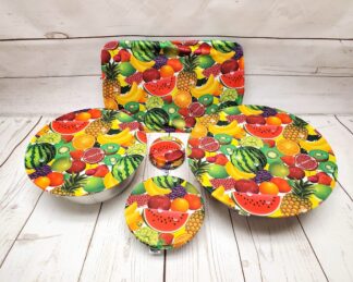 Ensemble de couvre-bols Taille & Retailles en tissu Fruits