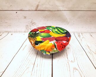 Petit couvre-bol rond Taille & Retailles en tissu Fruits
