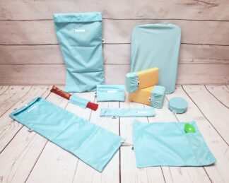 Ensemble de produits Taille & Retailles en tissu Aqua
