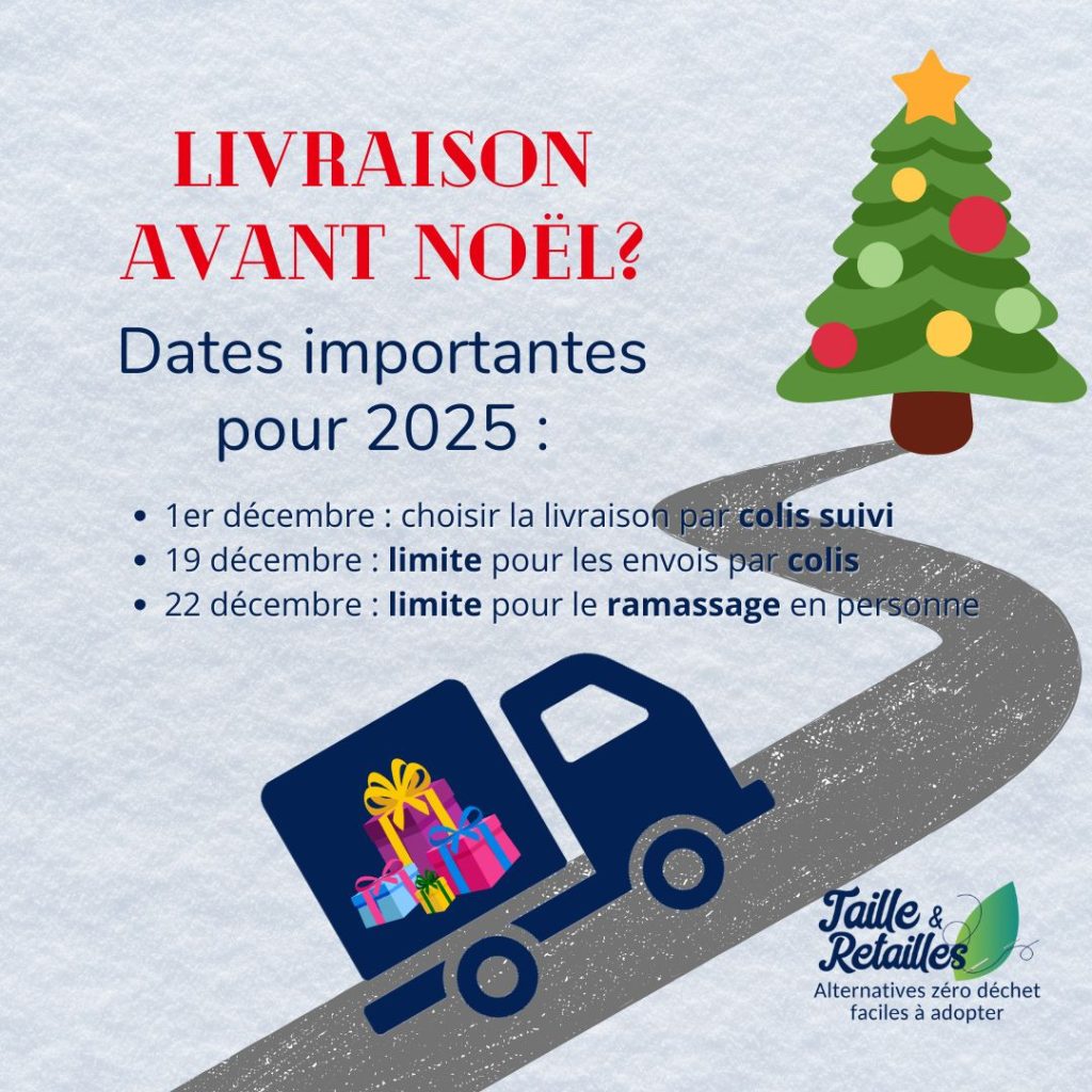 Livraison avant Noël - dates à retenir pour 2024