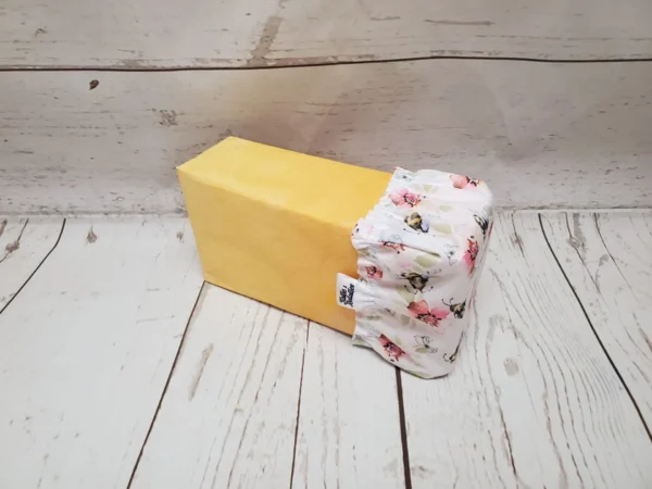 Couvre-fromage XL Taille & Retailles en tissu Abeilles butineuses