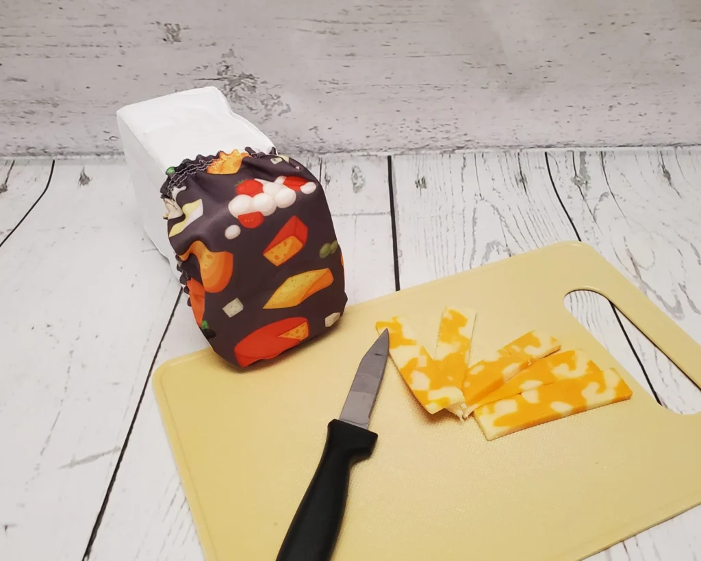 Couvre-fromage XL Taille & Retailles en tissu Fromages - vue de face