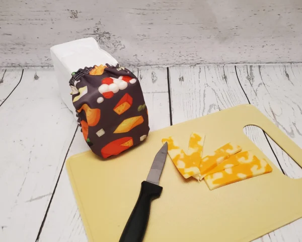 Couvre-fromage XL Taille & Retailles en tissu Fromages - vue de face