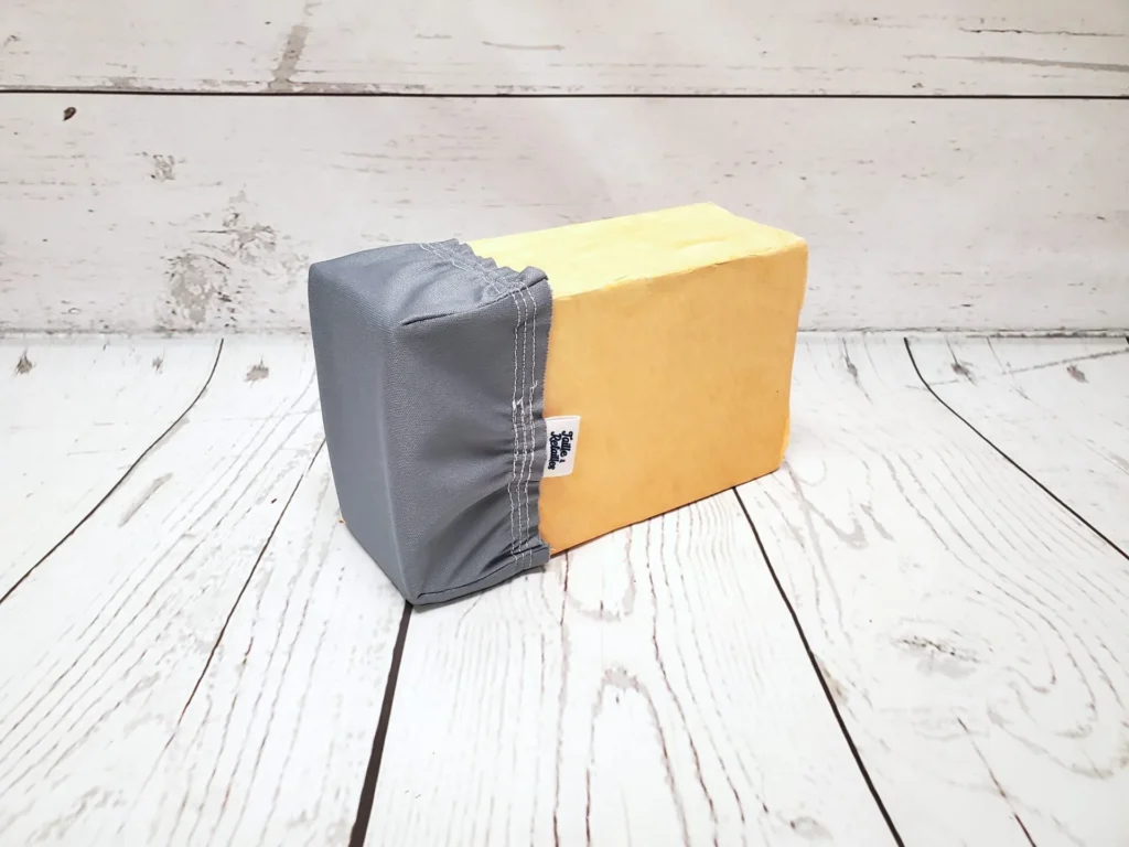 Couvre-fromage XL Taille & Retailles en tissu Gris souris