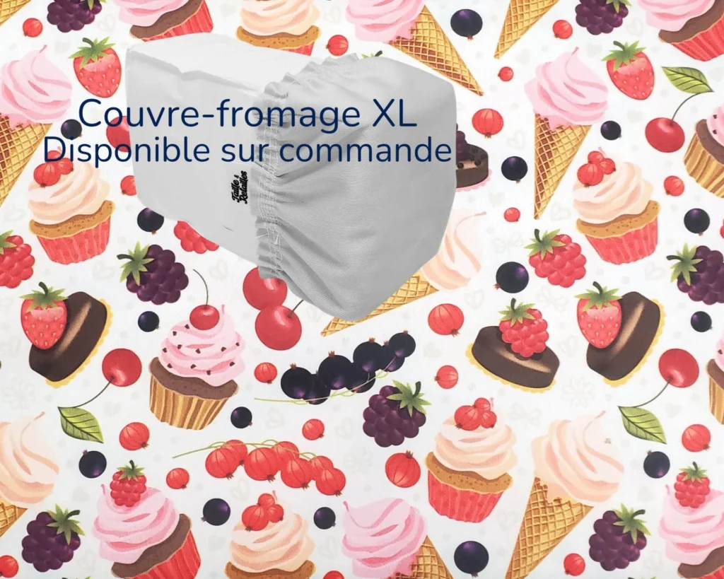 Couvre-fromage XL Taille & Retailles en tissu Petites gâteries - disponible sur commande