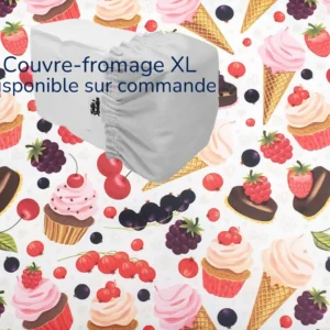 Couvre-fromage XL Taille & Retailles en tissu Petites gâteries - disponible sur commande
