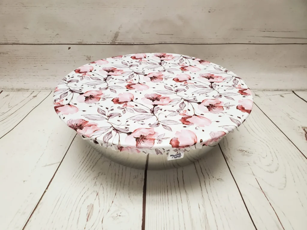 Grand couvre-bol Taille & Retailles en tissu Élégance Florale