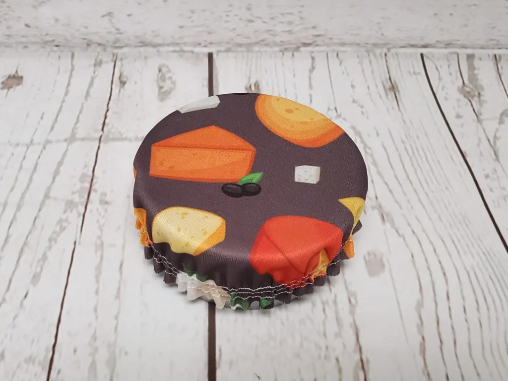 Mini couvre-bol Taille & Retailles en tissu Fromages