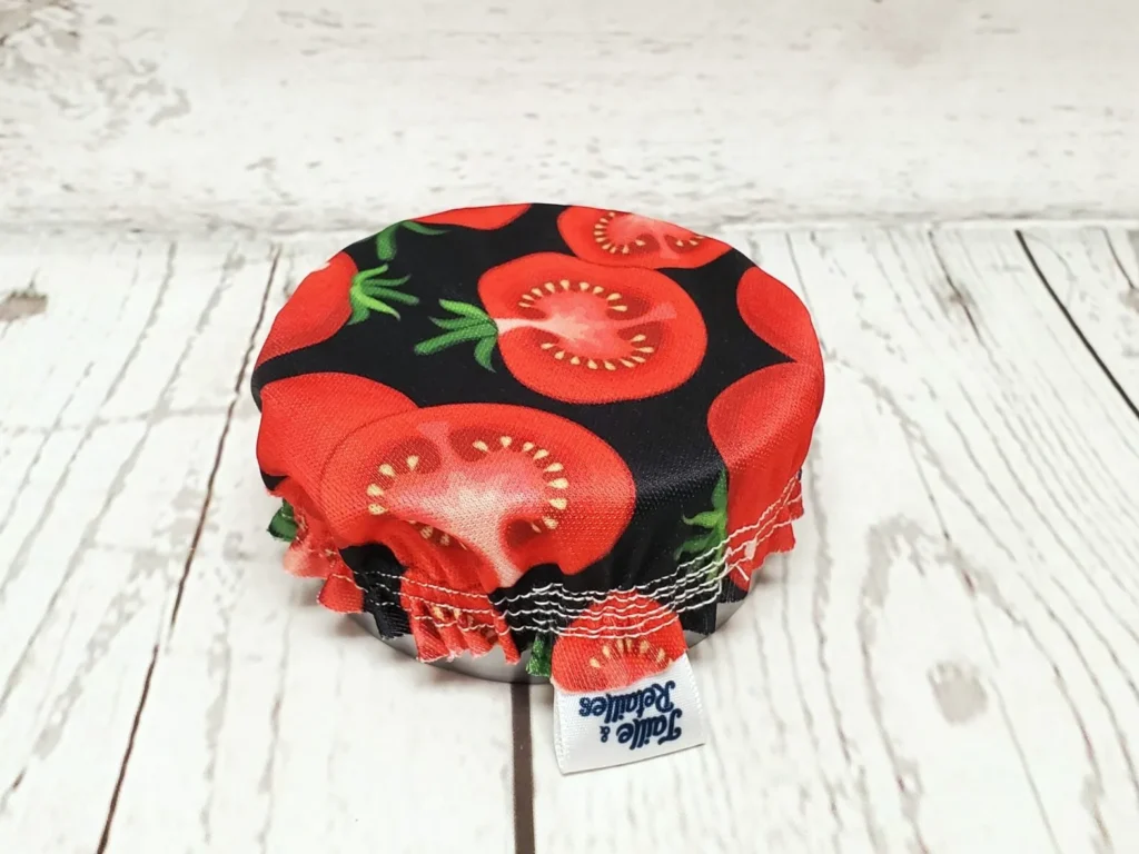 Mini couvre-bol Taille & Retailles en tissu Tomates
