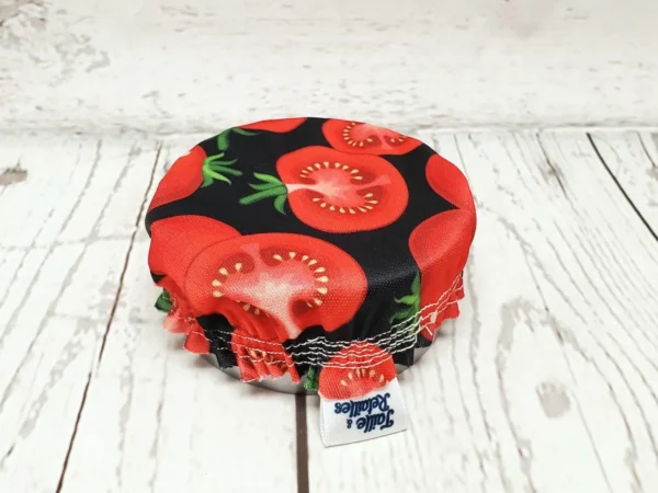 Mini couvre-bol Taille & Retailles en tissu Tomates