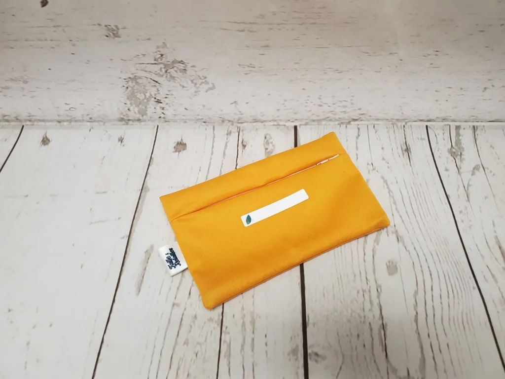 Sac à collation réutilisable Taille & Retailles en tissu Jaune soleil