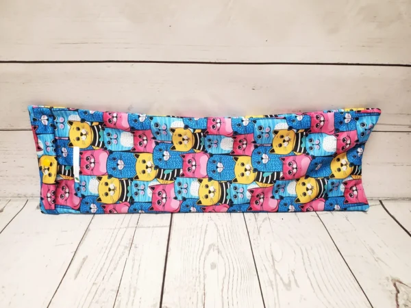 Sac à pain baguette Taille & Retailles en tissu Chats colorés