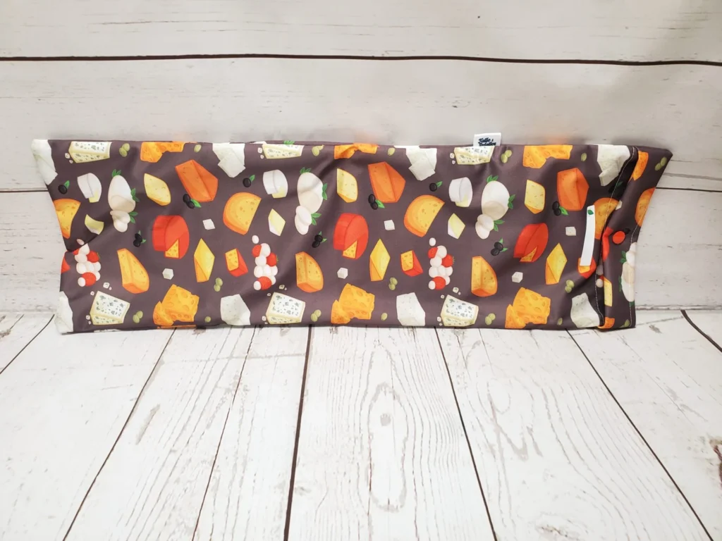 Sac à pain baguette Taille & Retailles en tissu Fromages - vue de face