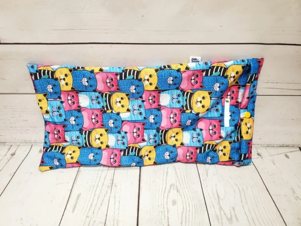 Sac à pain miche Taille & Retailles en tissu Chats colorés