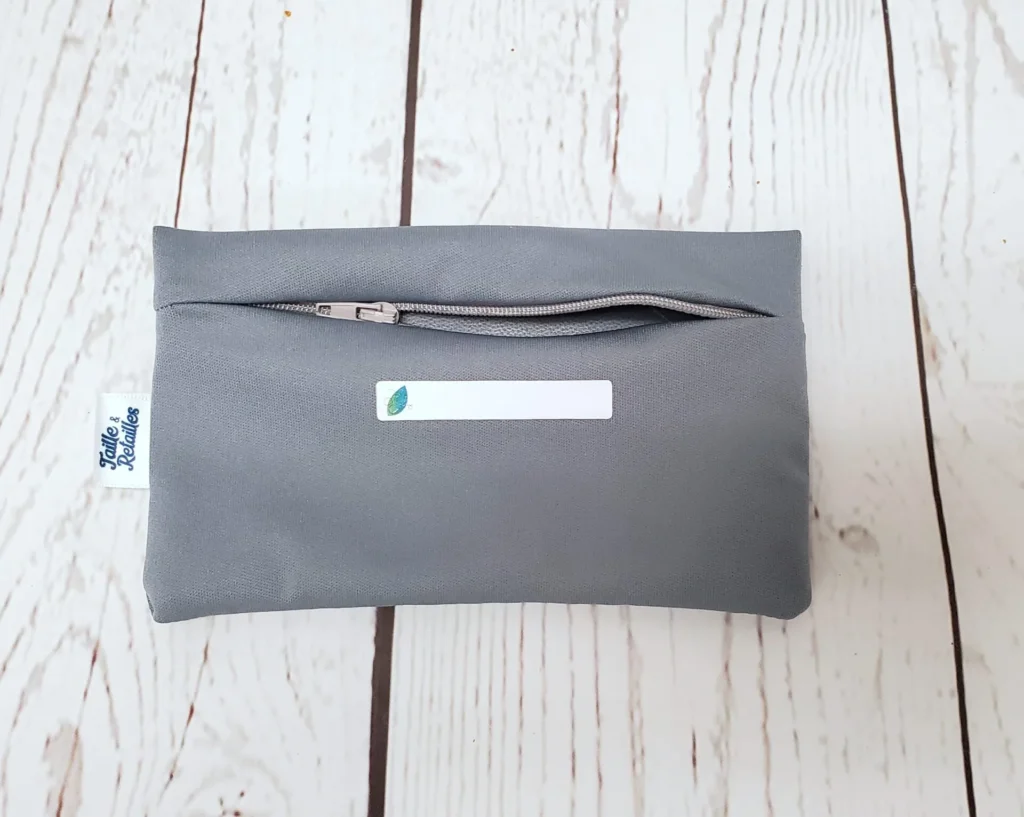 Sac collation Taille & Retailles en tissu Gris souris