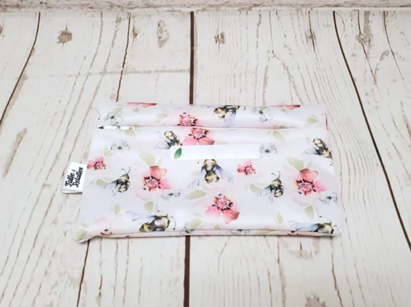 Sac collation réutilisable Taille & Retailles en tissu Abeilles butineuses
