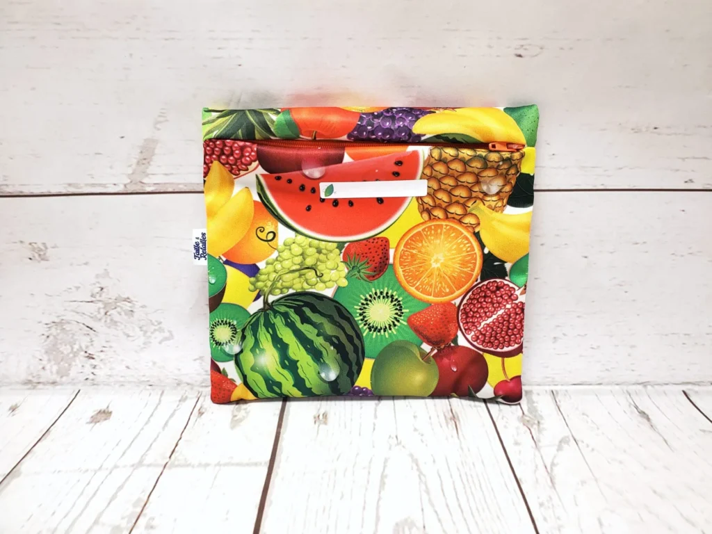 Sac sandwich Taille & Retailles en tissu Fruits