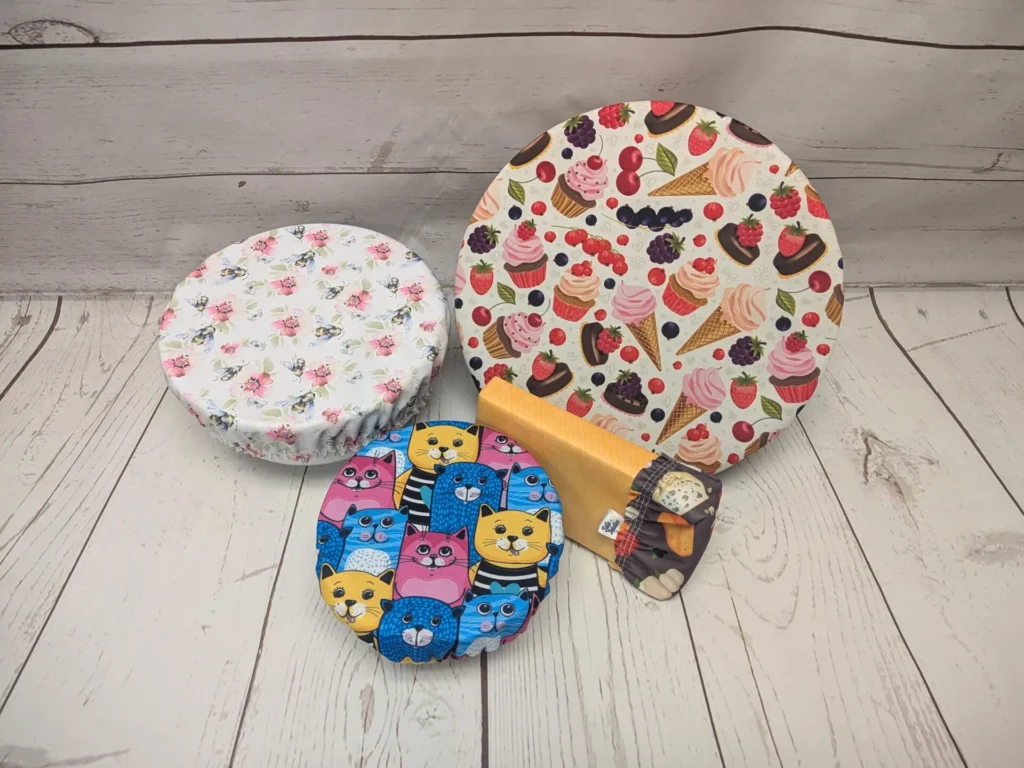 Ensemble 3 couvre-bols et couvre-fromage régulier Taille & Retailles