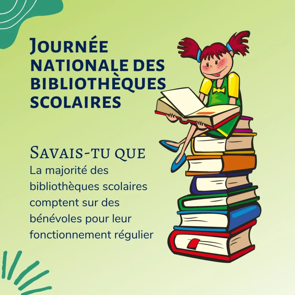 Fun fact : J'ai été bénévole à la bibliothèque de l'école primaire de mes filles