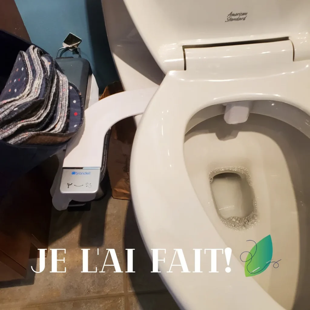 Juillet 2022 : Je l'ai fait! J'ai installé un bidet sur ma toilette!