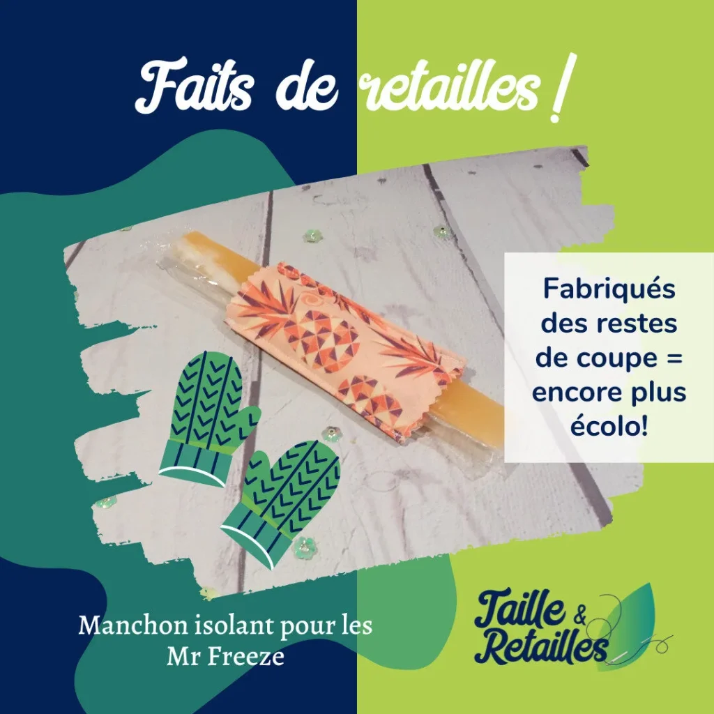 Les manchons isolants couvre Mr Freeze Taille & Retailles sont faits de retailles