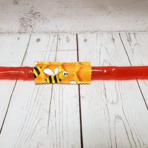 Couvre bâton glacé Taille & Retailles en tissu Abeilles