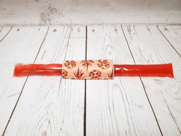 Couvre bâton glacé Taille & Retailles en tissu Ananas Orange