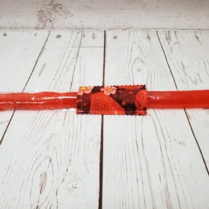Couvre bâton glacé Taille & Retailles en tissu Fraises