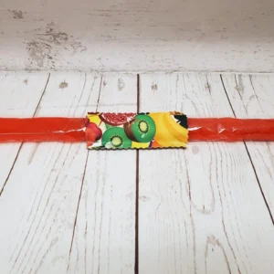 Couvre bâton glacé Taille & Retailles en tissu Fruits