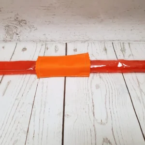 Couvre bâton glacé Taille & Retailles en tissu Orange