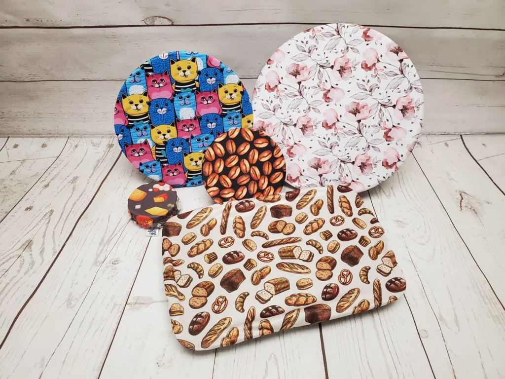 Couvre-bols Taille & Retailles - 5 formats en tissus variés