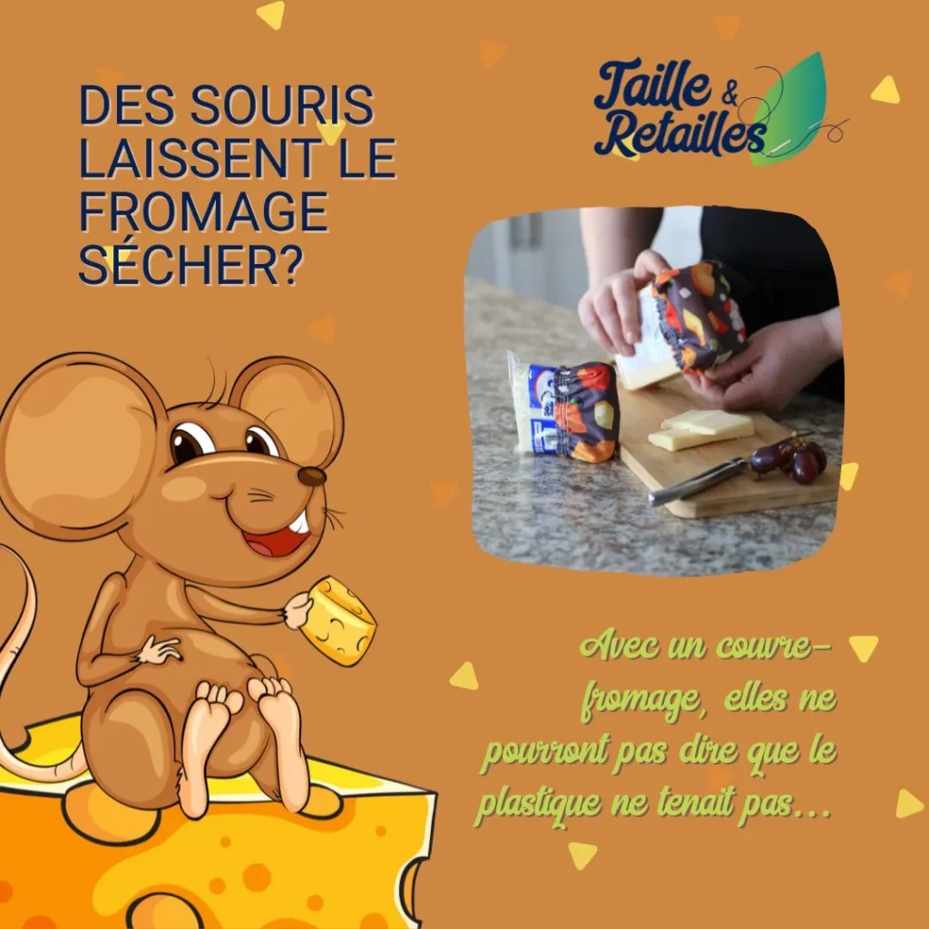 Des souris laissent le fromage sécher dans le frigo? Ça te prend un couvre-fromage!