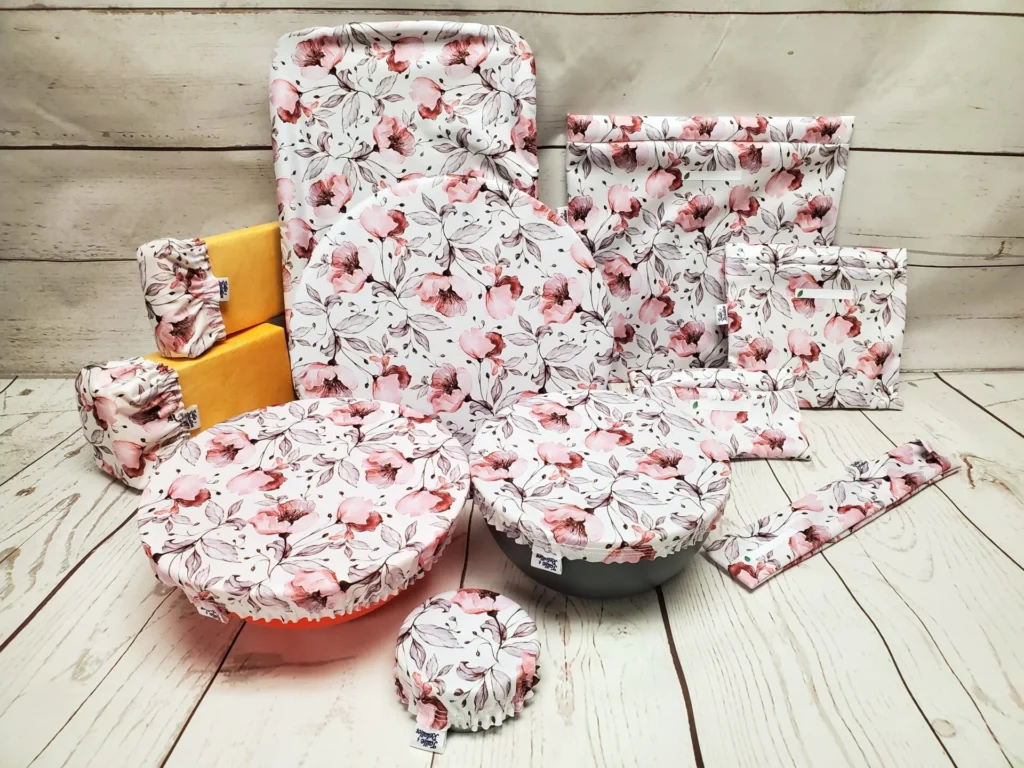 Ensemble de produits Taille & Retailles en tissu Élégance florale