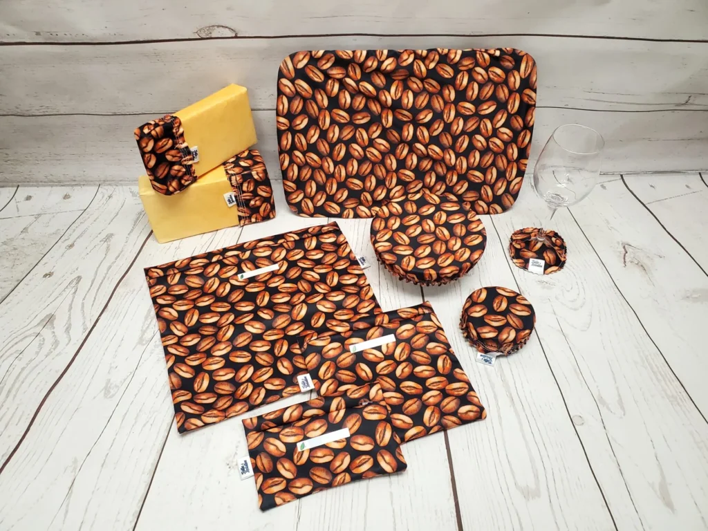 Ensemble de produits Taille & Retailles restants 2025-01 en tissu Café