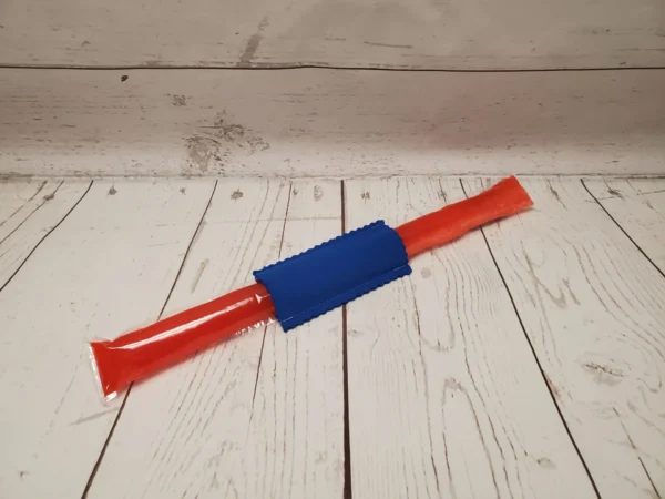 Manchon isolant couvre bâton glacé Taille & Retailles en tissu Bleu Royal