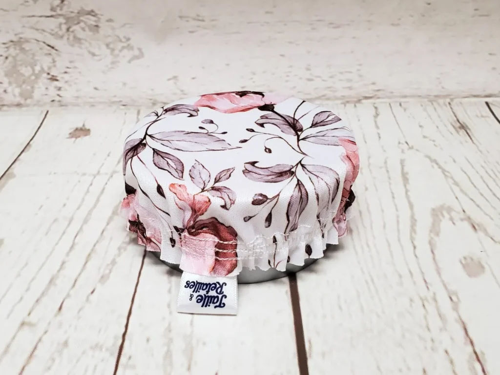Mini couvre-bol Taille & Retailles en tissu Élégance Florale