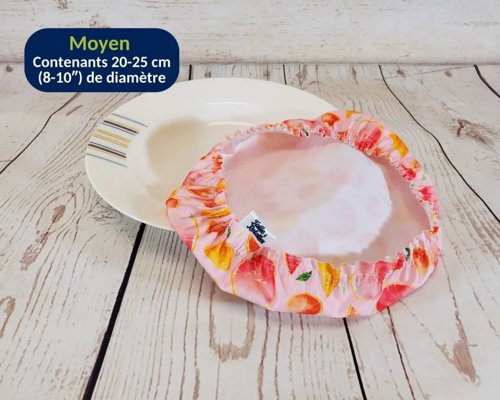 Moyen couvre-bol Taille & Retailles à l'envers avec dimensions