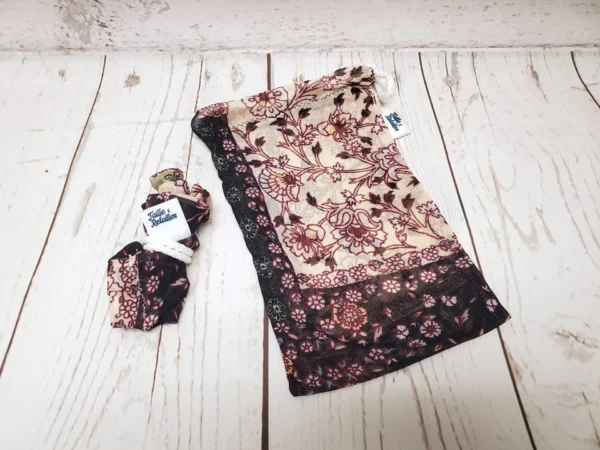 Petit sac en filet Taille & Retailles en tissu Paisley
