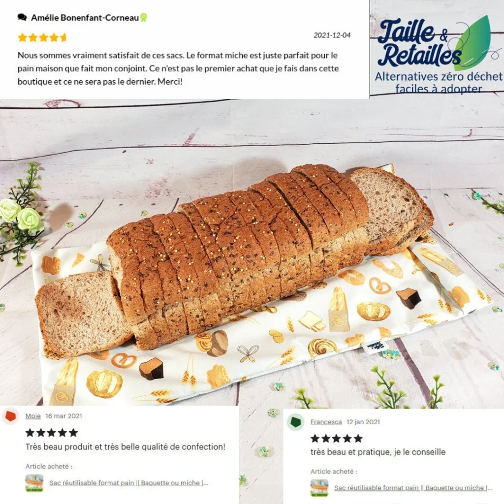 Sac à pain Taille & Retailles - commentaires clients