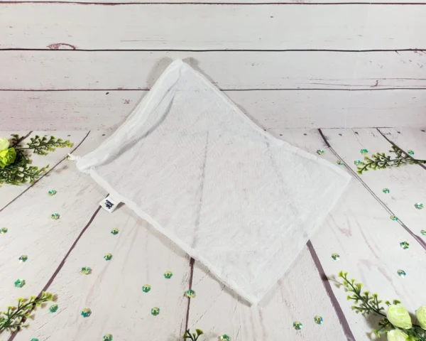 Sac en filet régulier Taille & Retailles en tissu Blanc