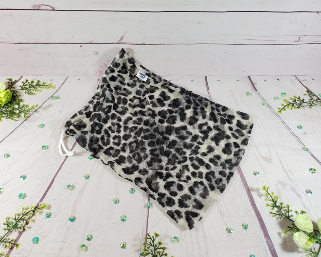 Sac en filet régulier Taille & Retailles en tissu Léopard