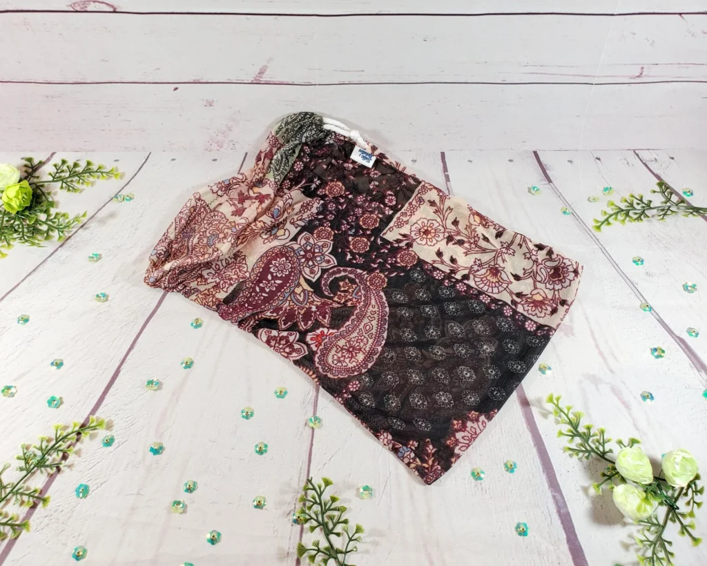 Sac en filet régulier Taille & Retailles en tissu Paisley