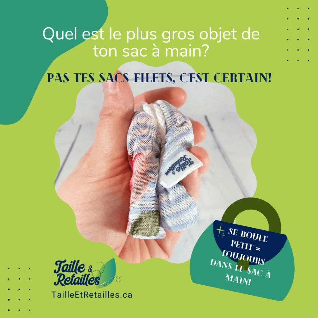 Sac filet Taille & Retailles - Compact pour le sac à main