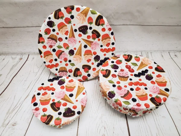Trio de couvre-bols (Petit + Moyen + Grand) Taille & Retailles en tissu Petites gâteries