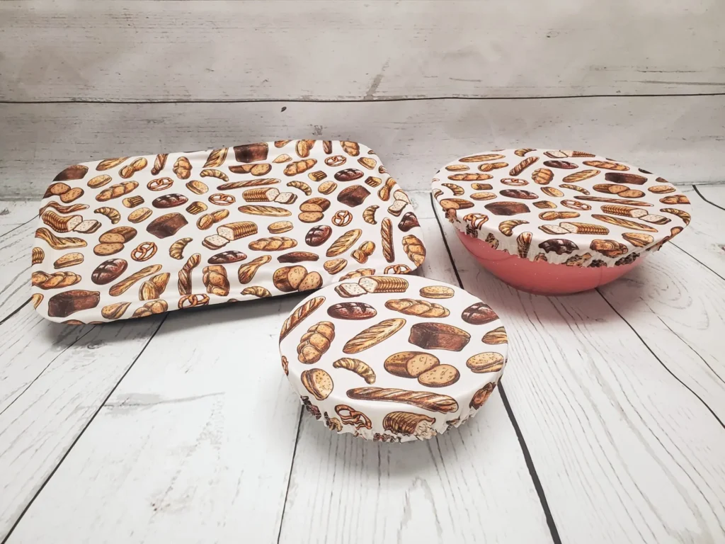 Trio de couvre-bols petit-moyen-lasagne Taille & Retailles en tissu Pains