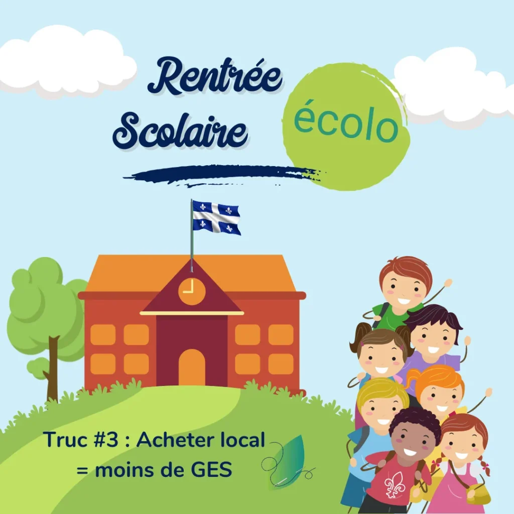 Truc écolo pour la rentrée #3 _ achète local = moins de GES